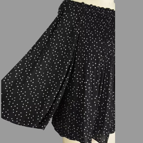 MAX STUDIO POLKA DOT OFF SHOULDER TOP - Picture 4 of 7